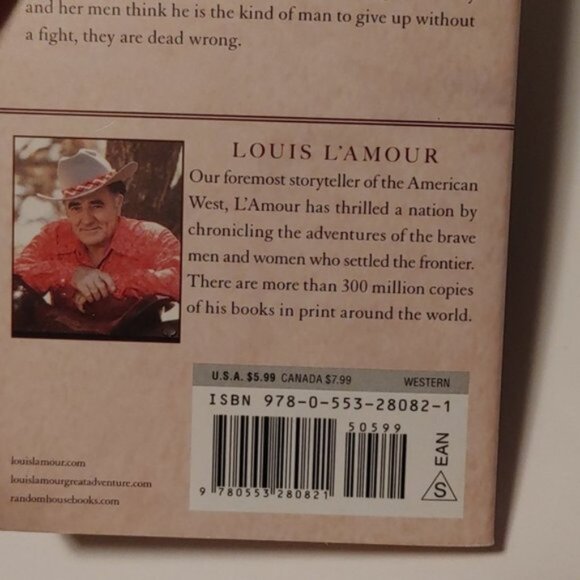 3/$13 Radigan by Louis L'Amour adult western paperback 1958 - Picture 5 of 6